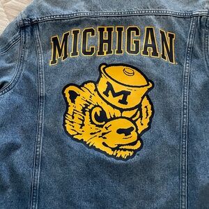 University of Michigan Jean Jacket. Victoria’s Secret PINK size medium.